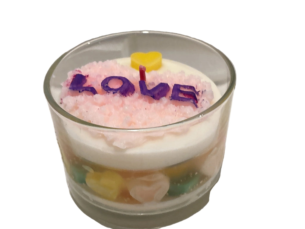 Velitas en Vasito de Cristal — Cera de Soya y Gel