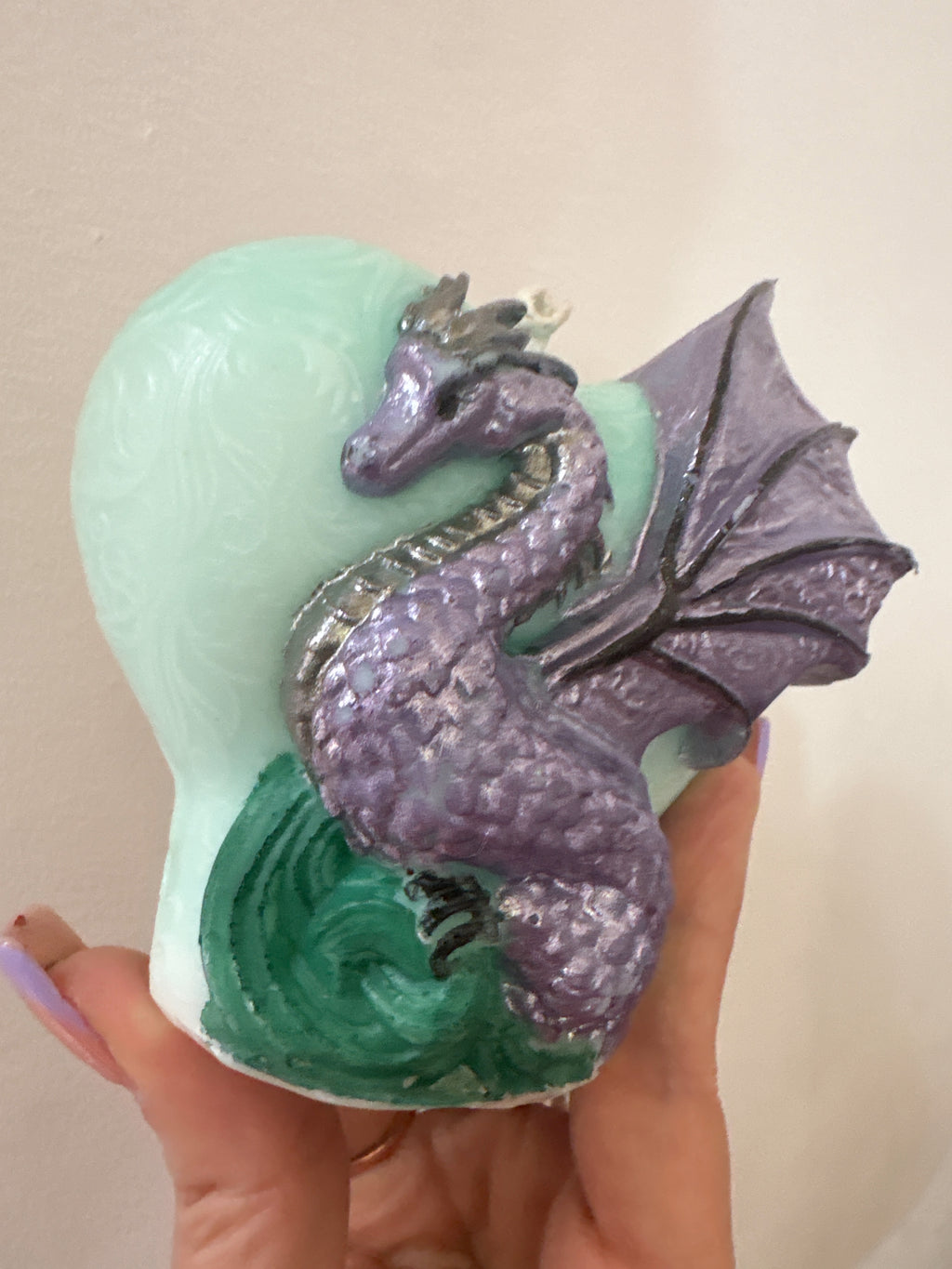 Vela Corazón Dragon Alado