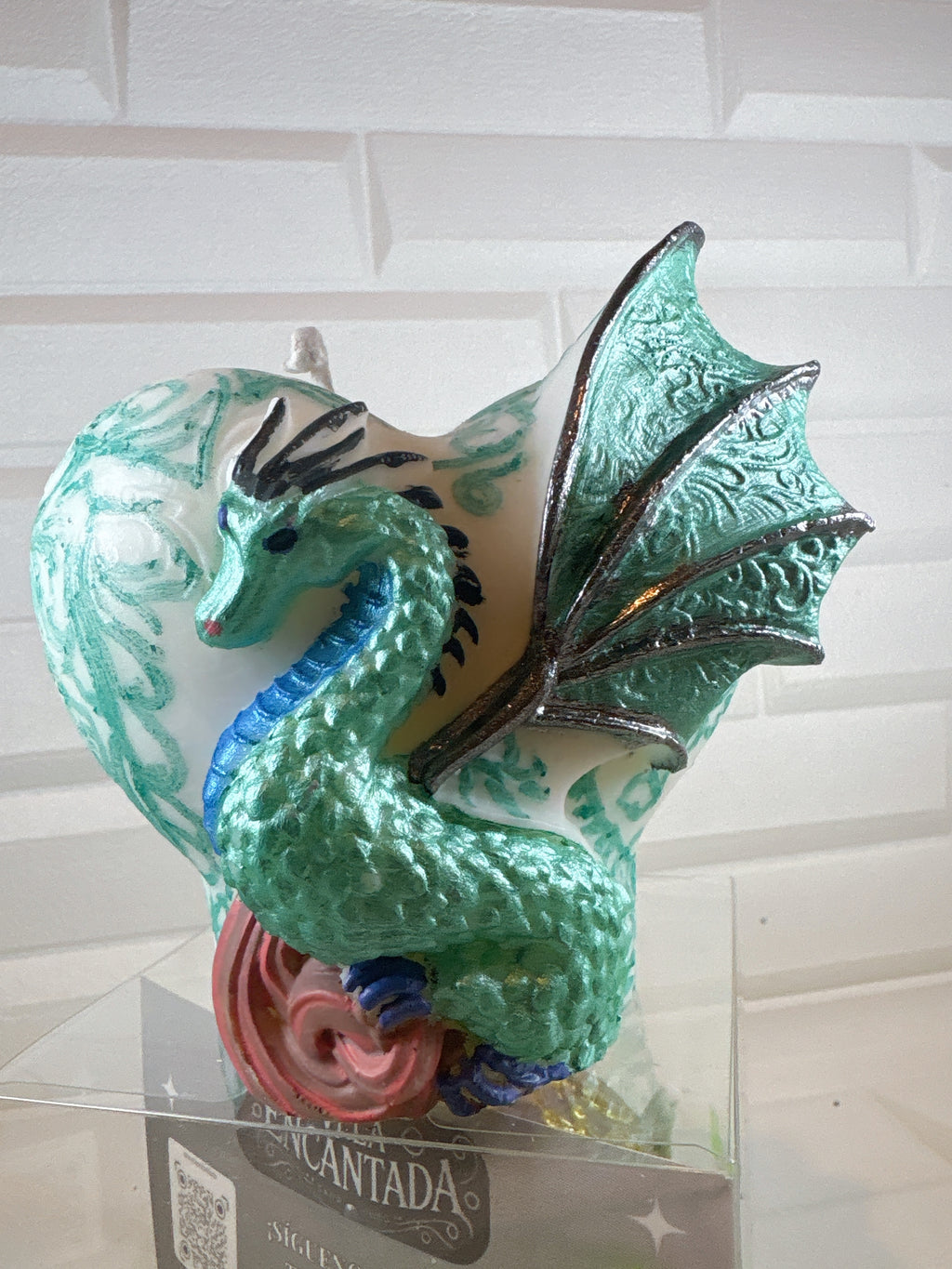 Vela Corazón Dragon Alado