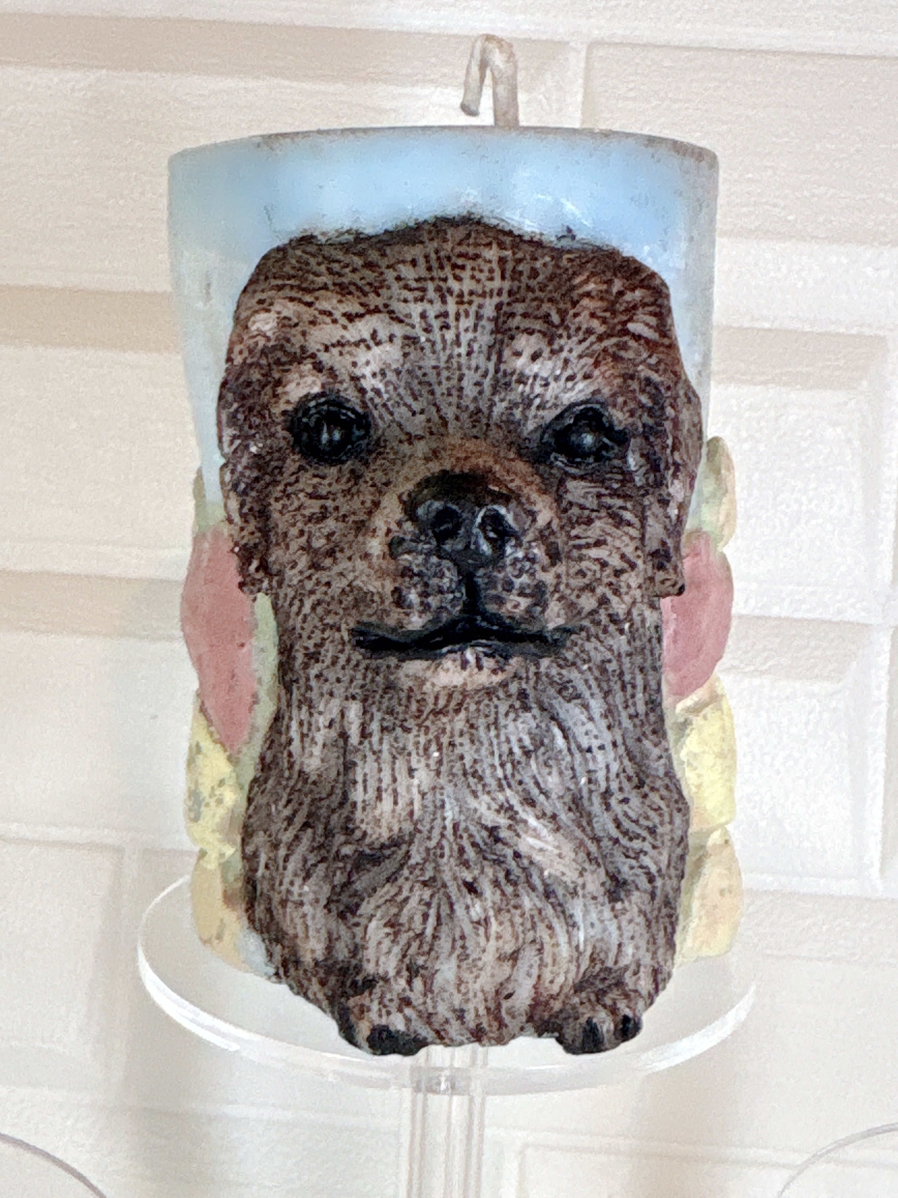 Vela Cirio Perrito Artesanal — Pintada a Mano
