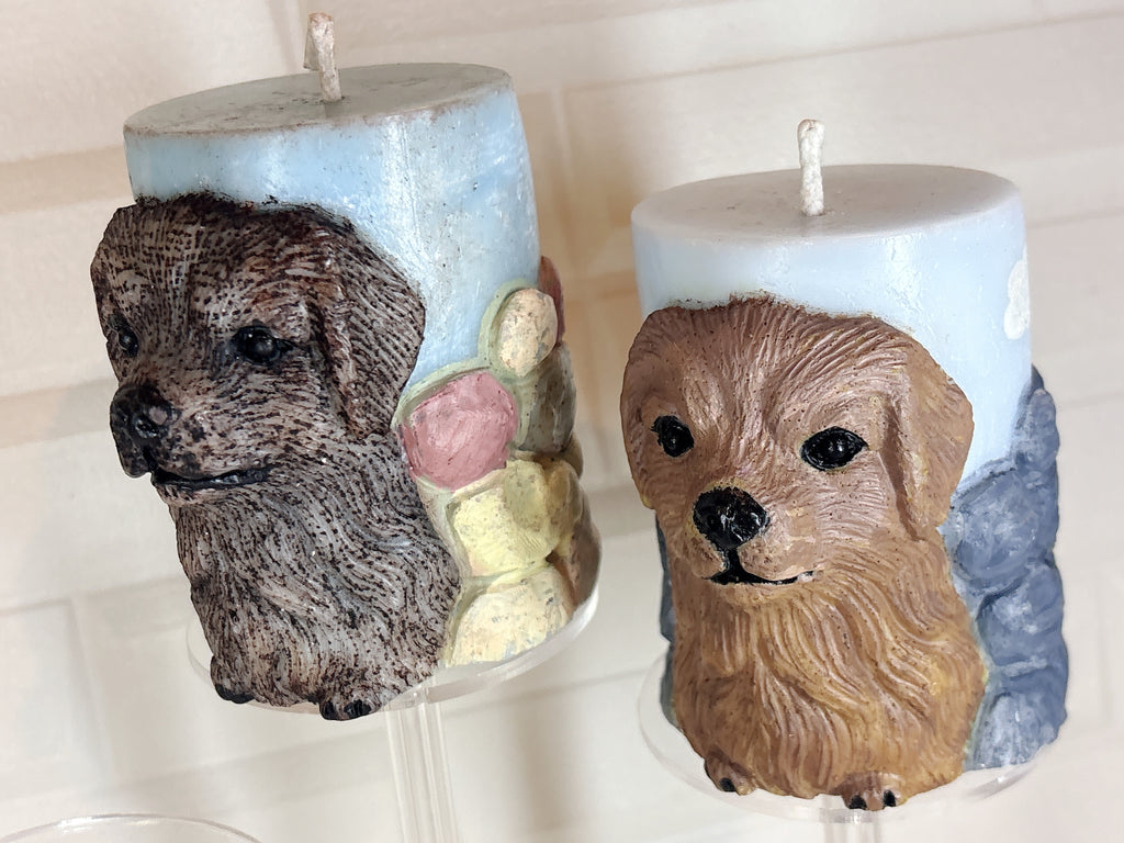 Vela Cirio Perrito Artesanal — Pintada a Mano