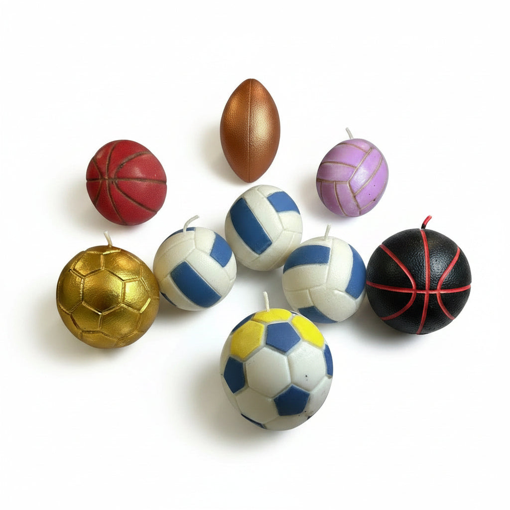 Set de Velitas Derretibles Deportivas – Caja de 5