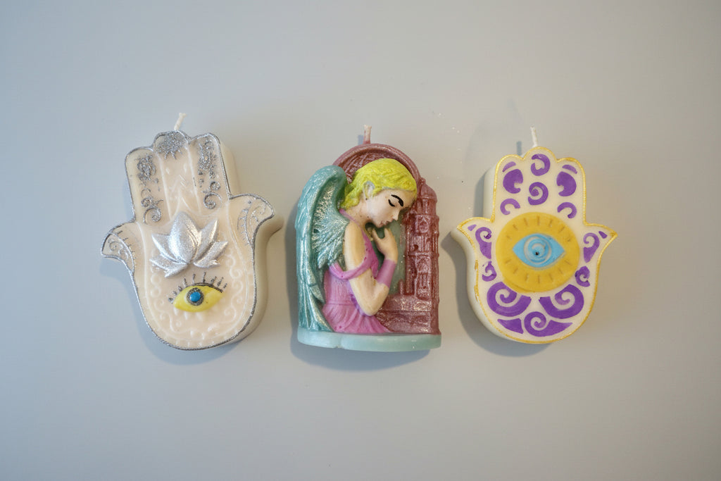 Cajita Triple Intención – 3 Velitas Artesanales