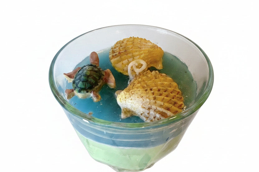 Velitas en Vasito de Cristal — Cera de Soya y Gel
