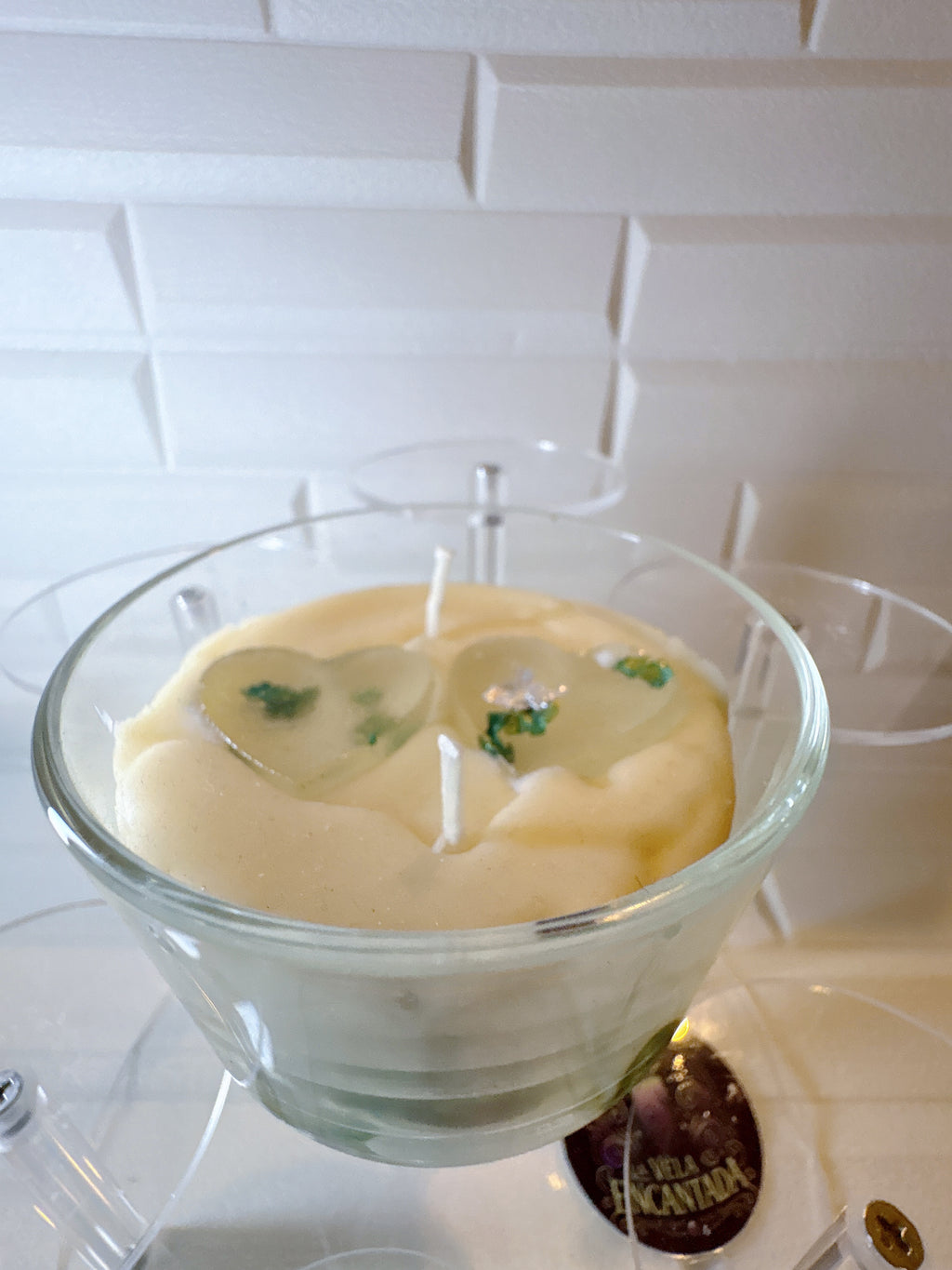 Velitas en Vasito de Cristal — Cera de Soya y Gel