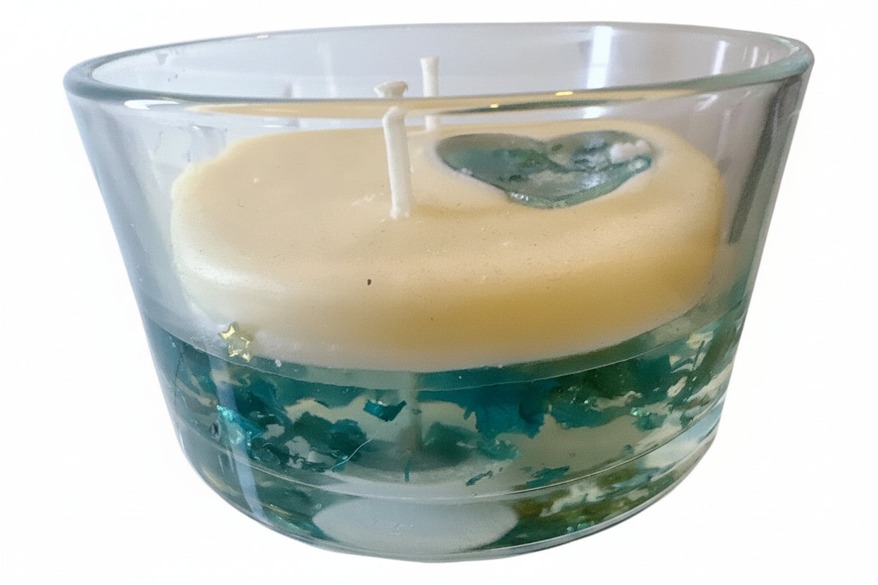 Velitas en Vasito de Cristal — Cera de Soya y Gel