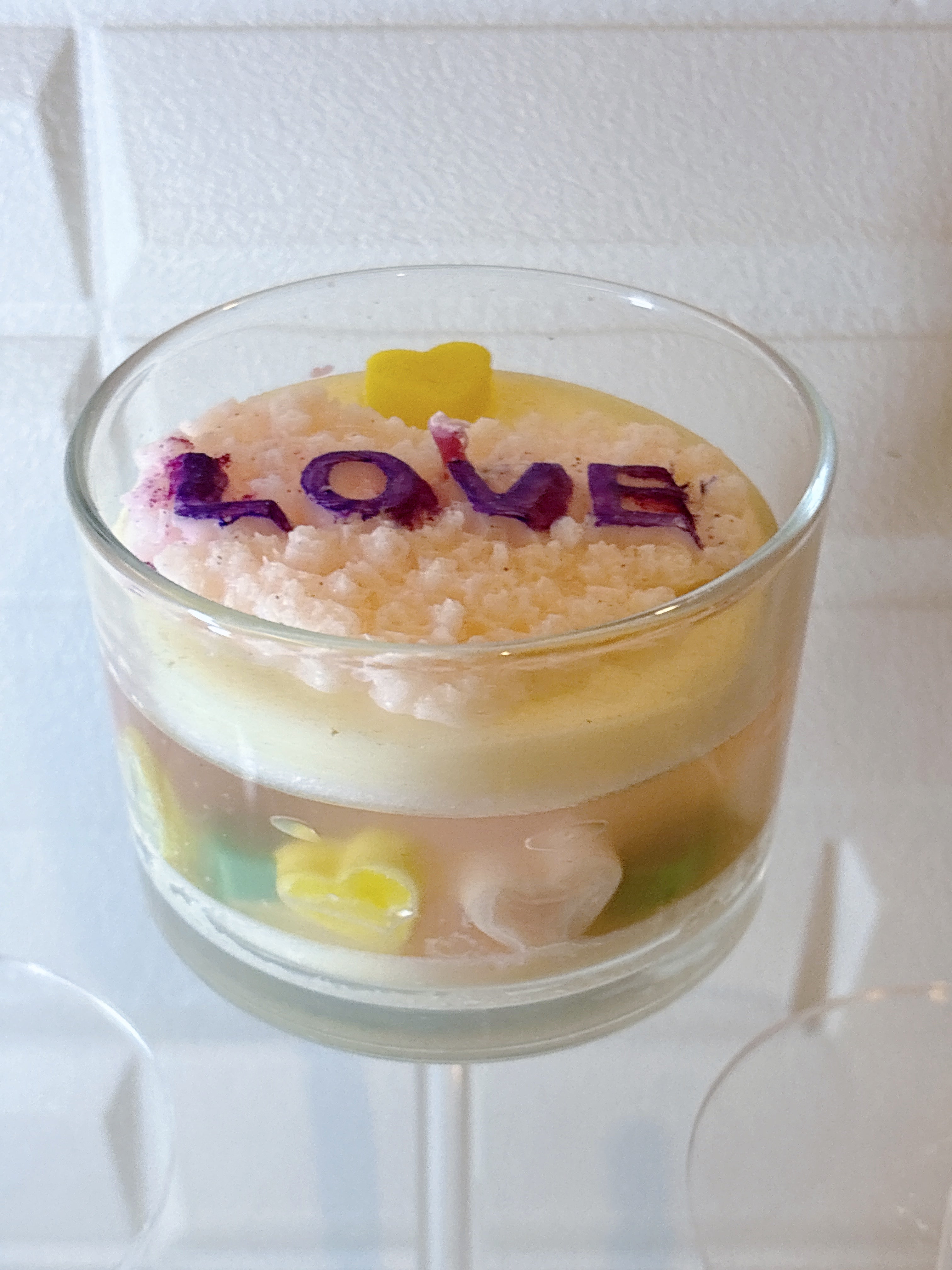 Velitas en Vasito de Cristal — Cera de Soya y Gel