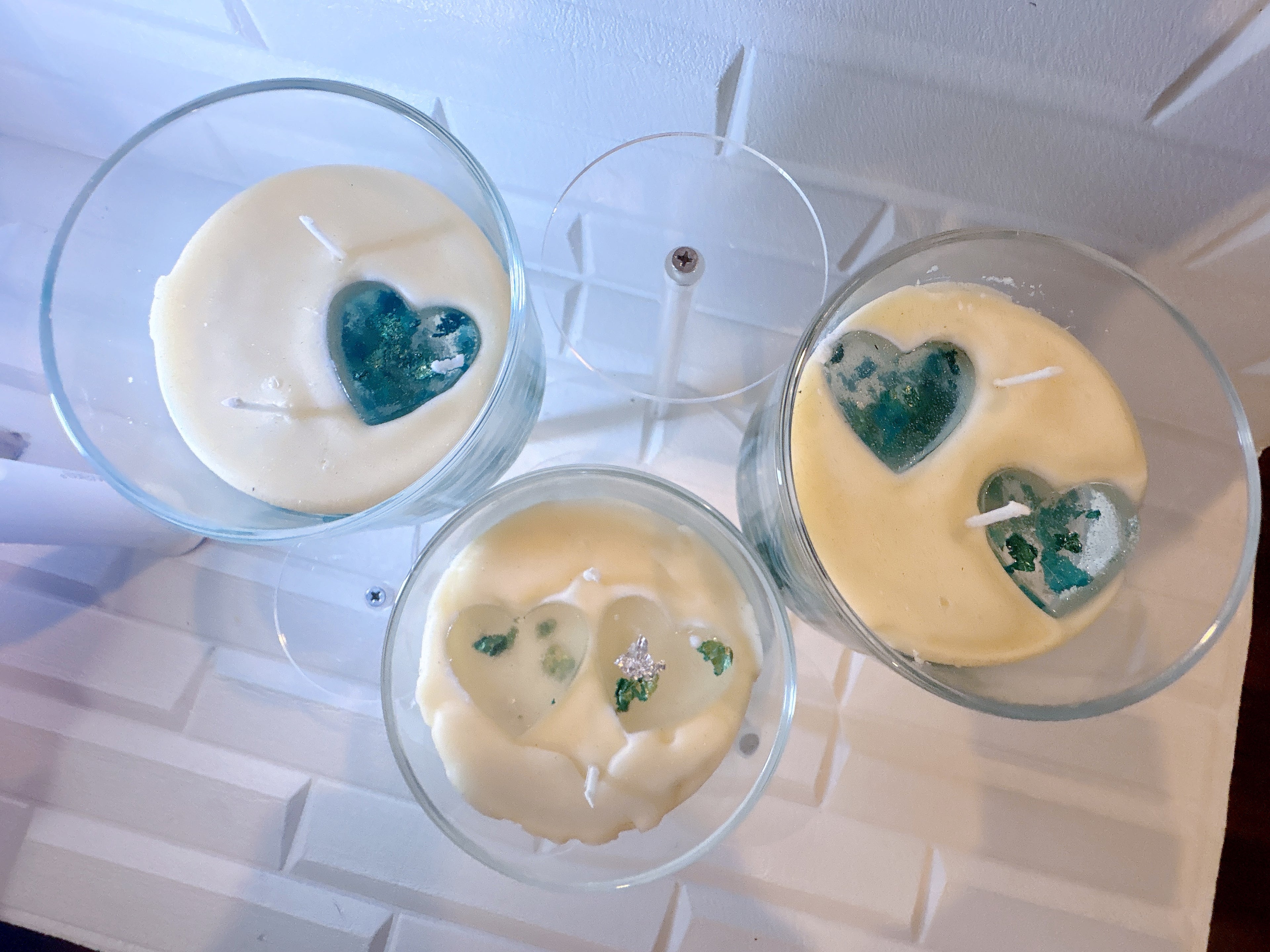 Velitas en Vasito de Cristal — Cera de Soya y Gel