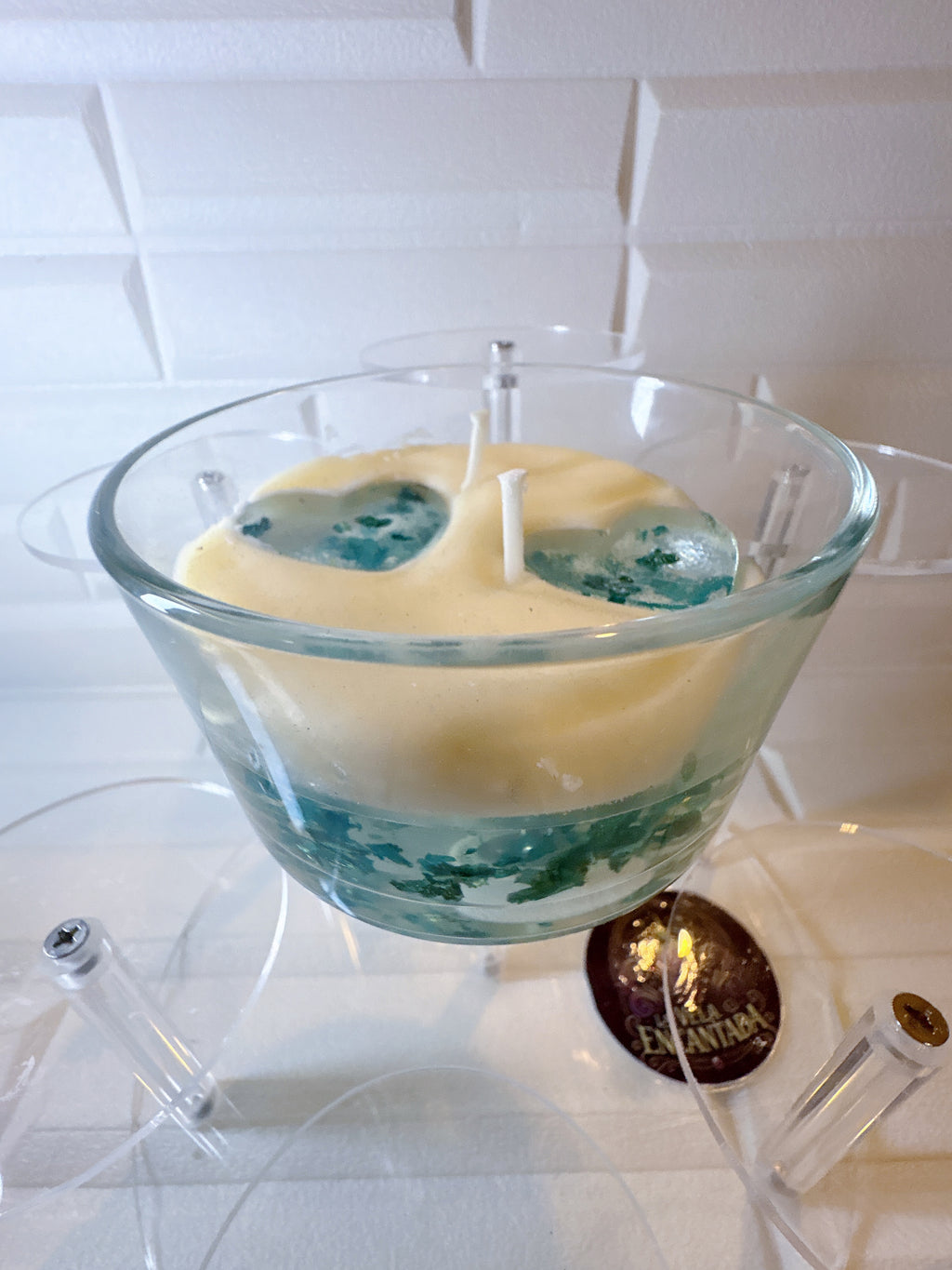Velitas en Vasito de Cristal — Cera de Soya y Gel