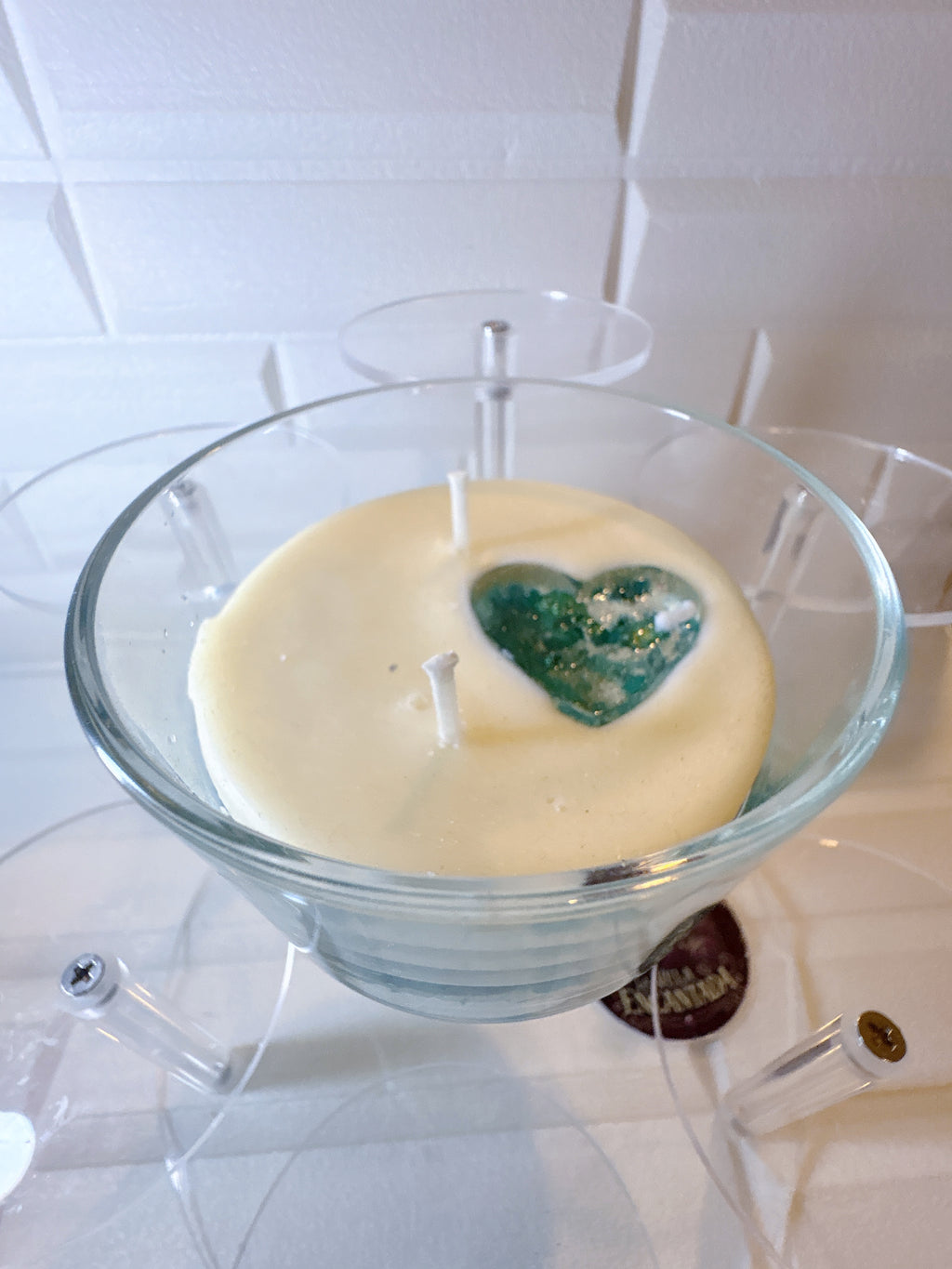 Velitas en Vasito de Cristal — Cera de Soya y Gel
