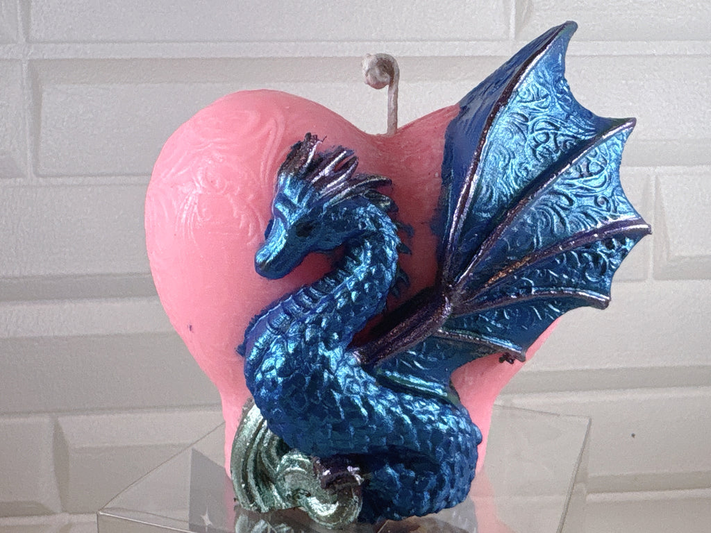 Vela Corazón Dragon Alado