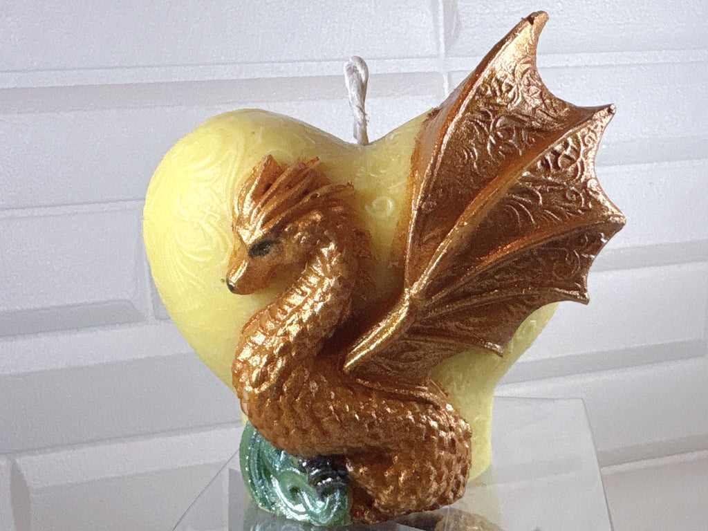 Vela Corazón Dragon Alado