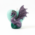 Vela Corazón Dragon Alado - Fondo Blanco